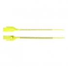 Хомут для пломбирования желтого цвета из самозатухающего полипропилена SapiSelco