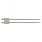 Стяжки маркировочные двойные с поперечной табличкой белого цвета, полиамид 6.6 SapiSelco