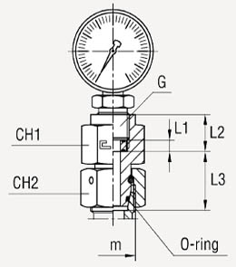 Соединение с патрубком под врезное кольцо