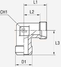 Угловое соединение 90° под приварку
