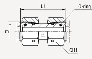 Прямое соединение гайка-гайка