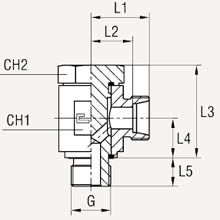 Прямой BSP, уплотнение тип Е
