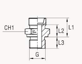 Прямые штуцера BSP, уплотнение тип B