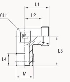 Угловой метрика конус, уплотнение тип С