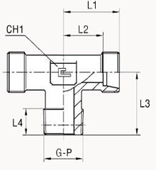 Т-образный BSPT, уплотнение тип С