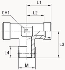 Т-образный метрика конус, уплотнение тип С