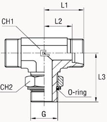 Т-образный BSP, уплотнение тип Н