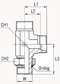L-образные UNF, уплотнение тип H