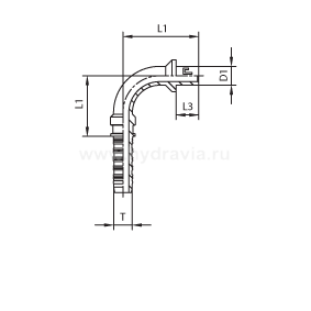 Фитинги для рвд BEL/BES - угол 90° - ISO 8434-1 (DIN 2353)