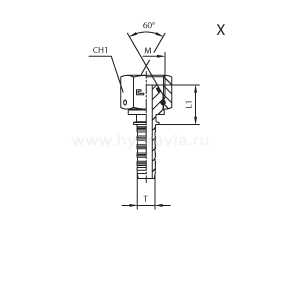 DKM внутренняя резьба - фиксир. накидная гайка - конус 60° O-RING - ISO 8434-6 (BS 5200) DKM внутренняя резьба - фиксир. накидная гайка - конус 60° O-RING - ISO 8434-6 (BS 5200)