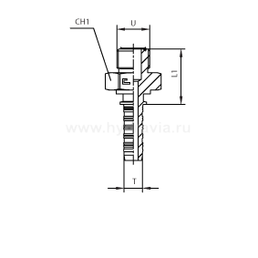 ORFS наружная резьба - ISO 8434-3 (SAE J1453)