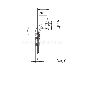 ORFS Interlock внутренняя резьба угол 90° предварительно обжатая гайка/накидная гайка - ISO 8434-3 (SAE J1453) ORFS Interlock внутренняя резьба угол 90° предварительно обжатая гайка/накидная гайка - ISO 8434-3 (SAE J1453)